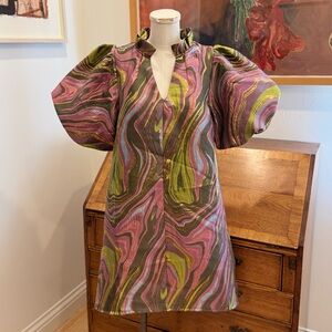 THML Textured Green Charlie Dress